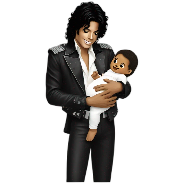 Michael Jackson with baby emoji