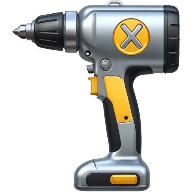 x (formerly twitter) logo with a drill  emoji