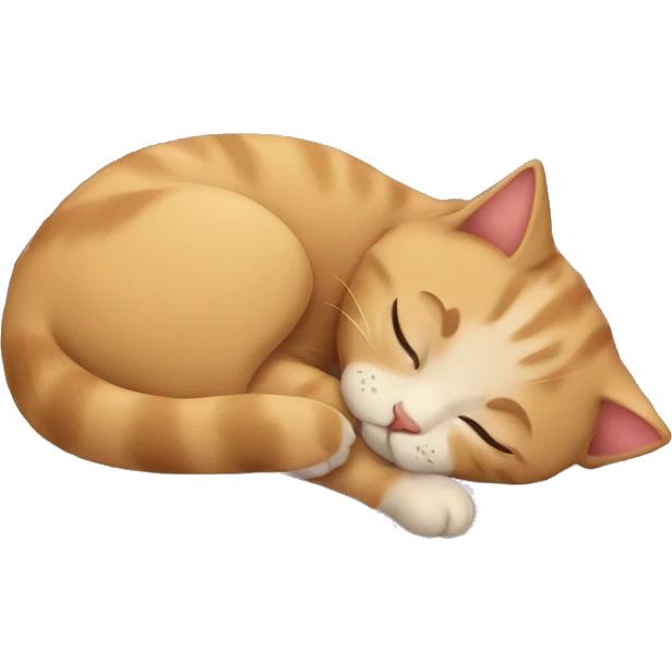 Sleeping kitten emoji
