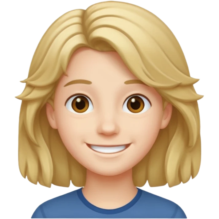 young full hair emoji