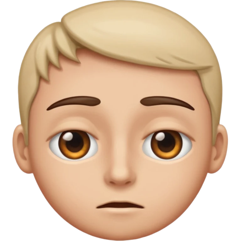 the right eye is wide opened, the left eye is half closed. emoji