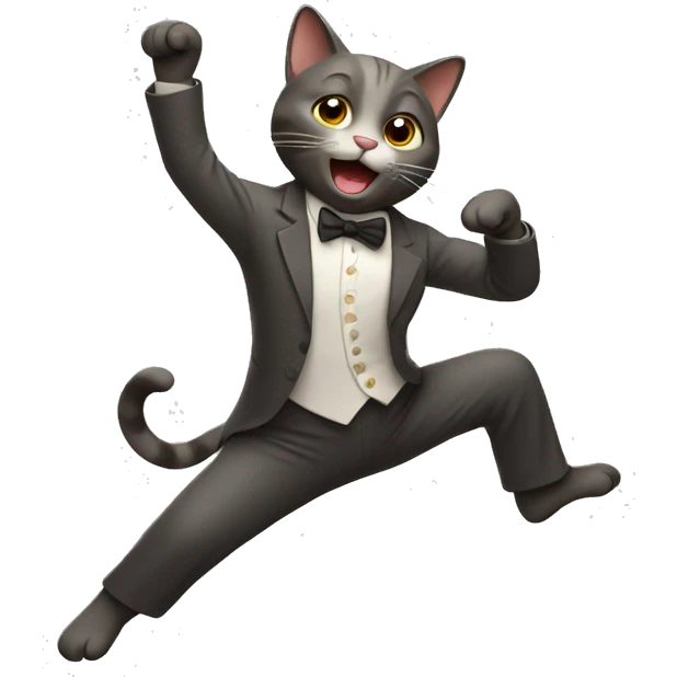 Dancing cat emoji