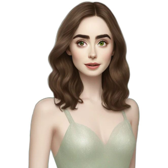 lily-collins-with-green-eyes emoji