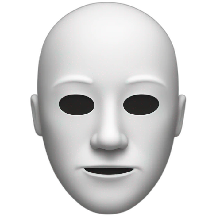 white masks man emoji