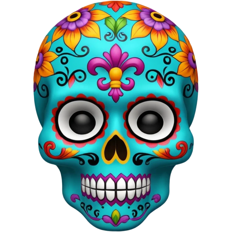 Calavera facial mask emoji