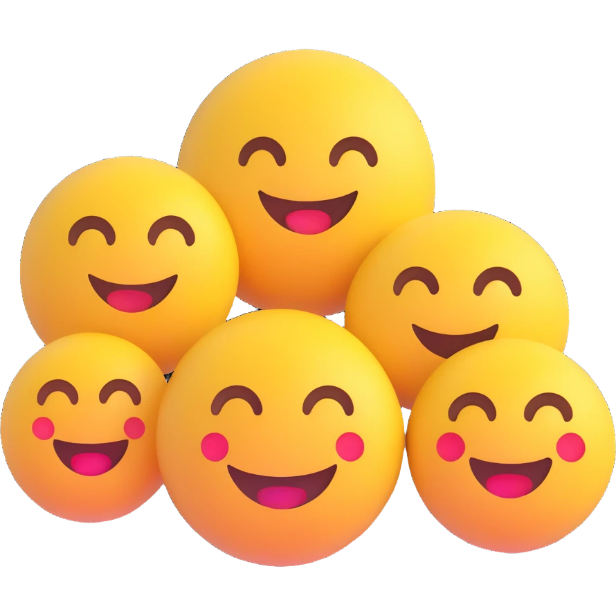 three emojis in first, second and third place emoji