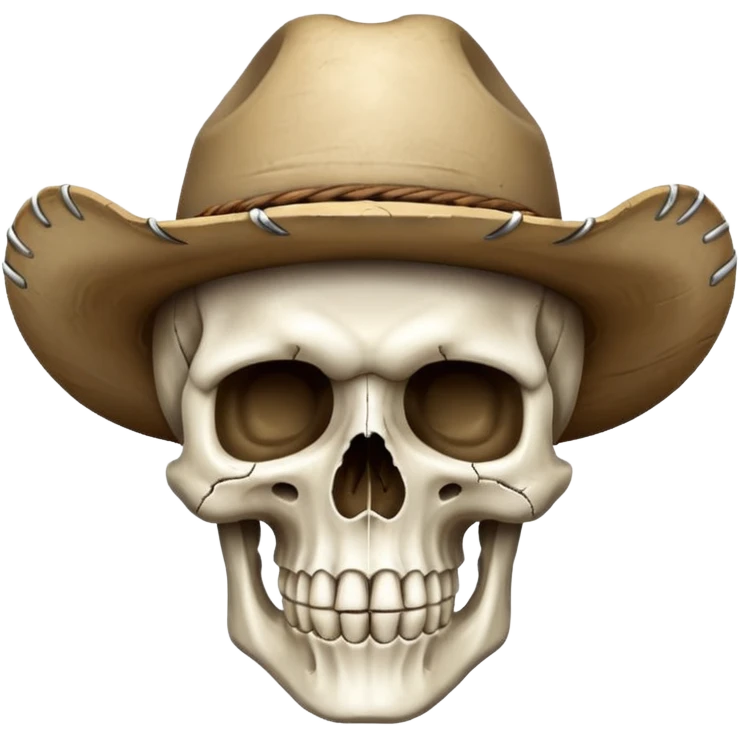 Cowboy scull emoji