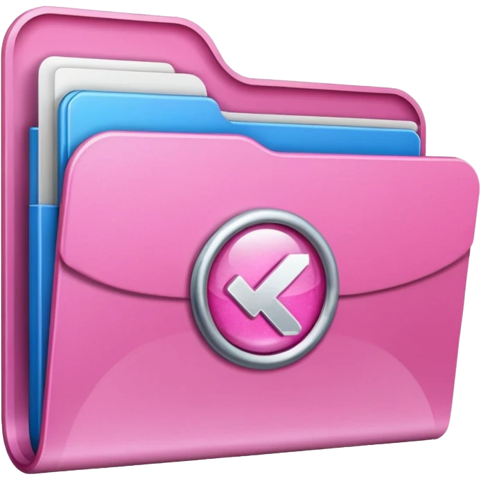 windows 10 folder light giltter pink emoji