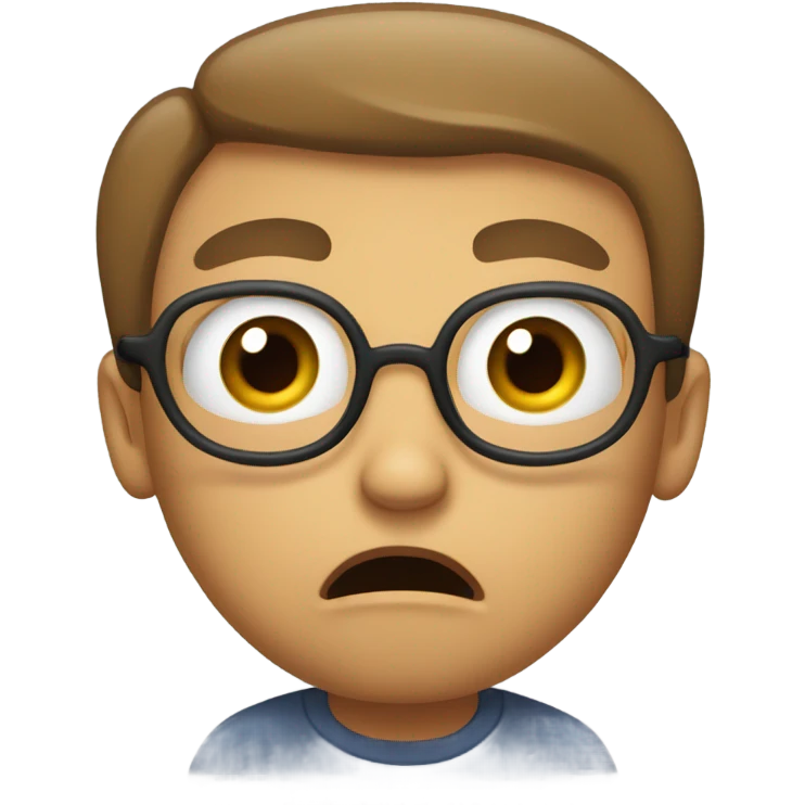Surprised scared  emoji