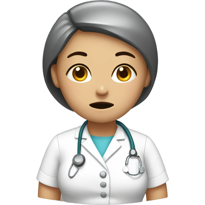 stressed nurse emoji