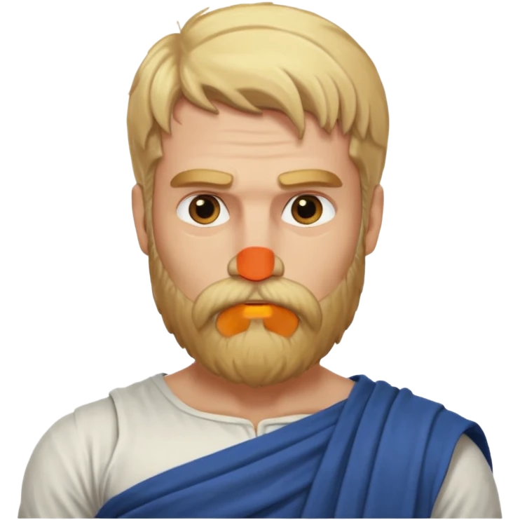 ancient greek man blond hair and beard emoji