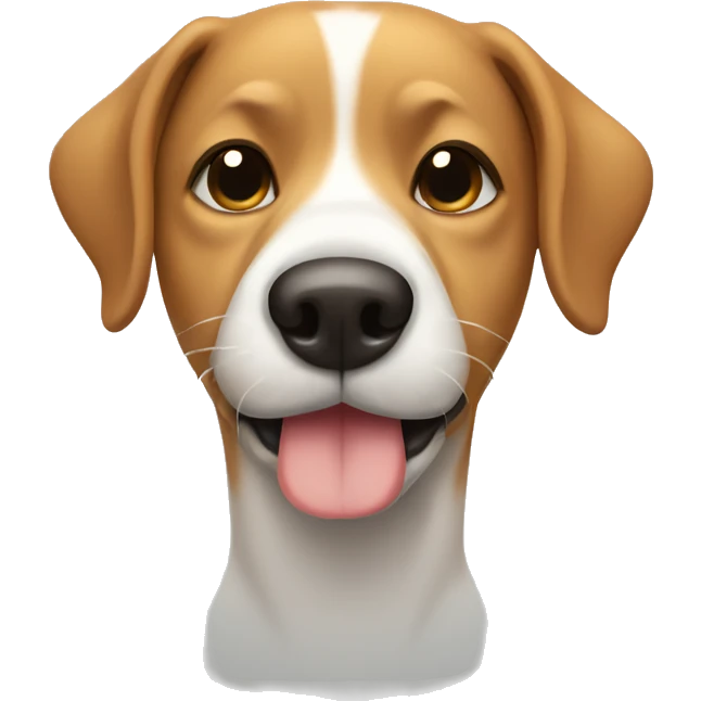 Dog breathing out gasses emoji
