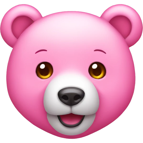 Pink cute bear emoji