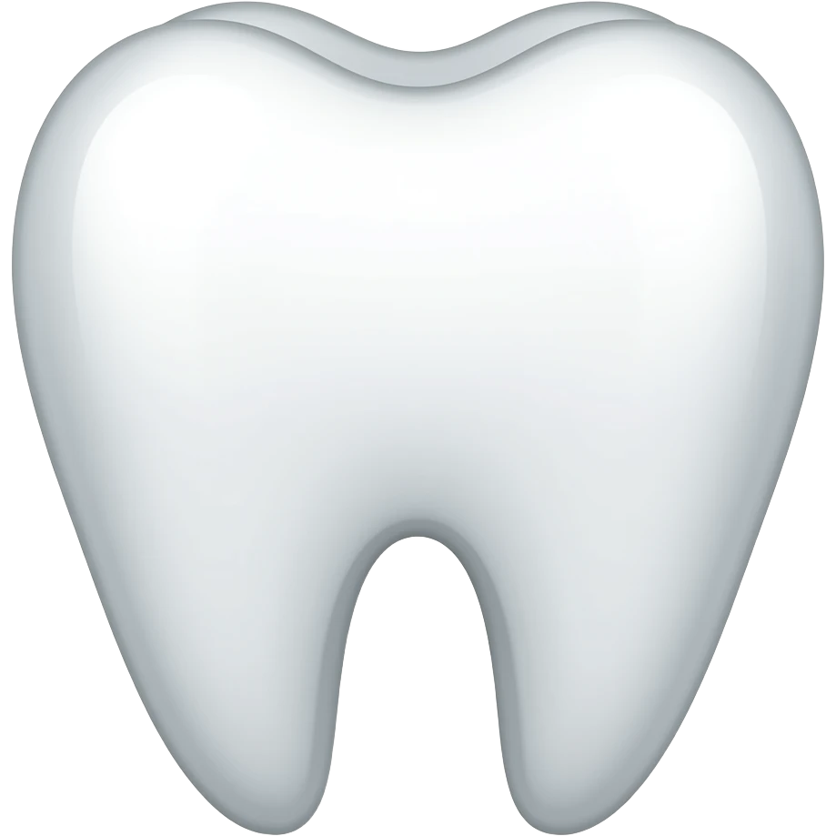 Silver single tooth emoji