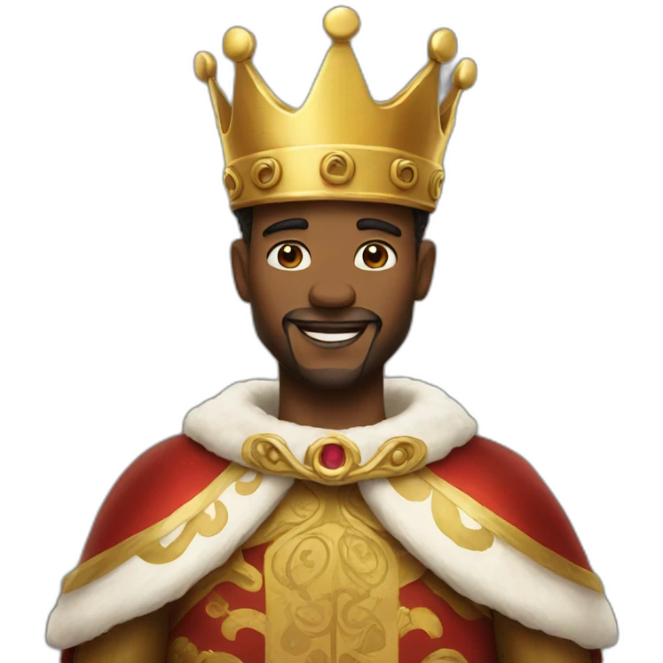 smiley king emoji