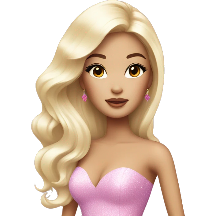 glamorous asian barbie  emoji