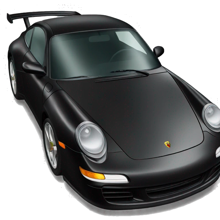 Black Porsche 911 emoji