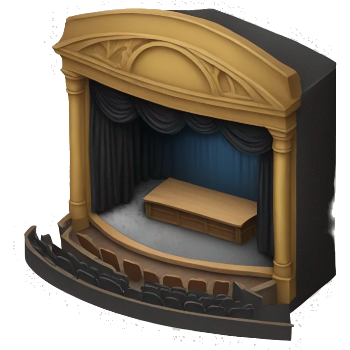 black box theatre stage emoji