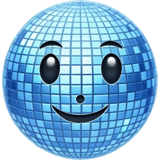 disco ball moon emoji