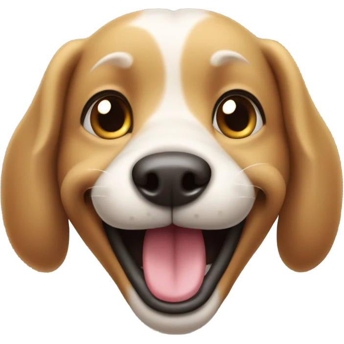 Smiley dog emoji