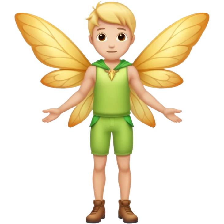 cartoon man character fairy emoji