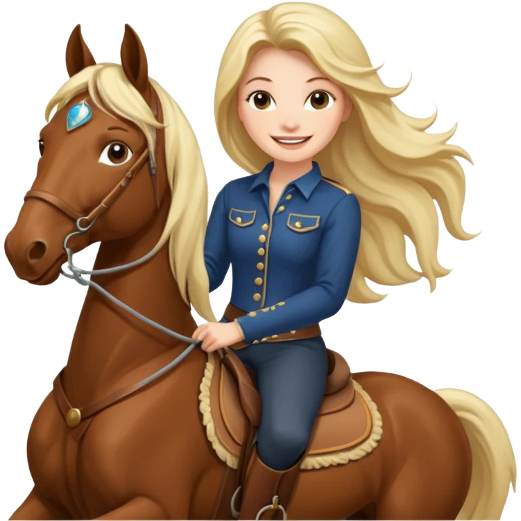 women on horse emoji