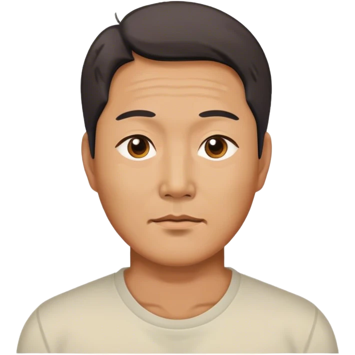 photorealistic korean worker middle age man emoji