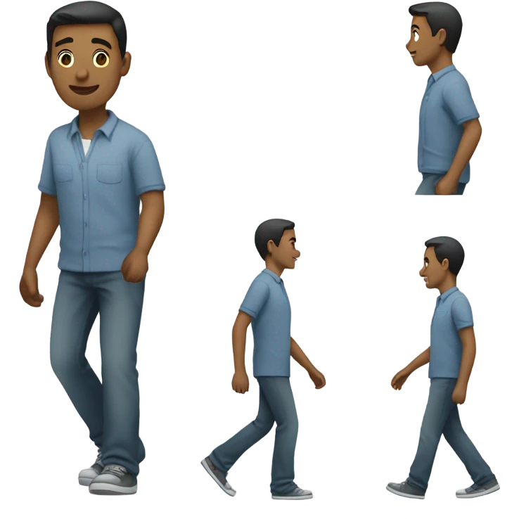 Man walking emoji