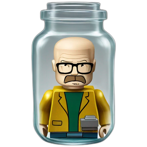 Lego Walter white in jar emoji