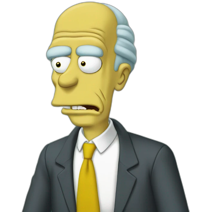 montgomery burns simpsons emoji