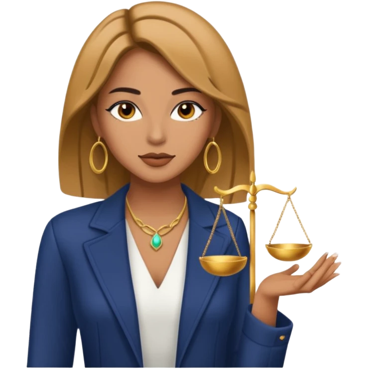 Libra woman emoji, modern, chic emoji