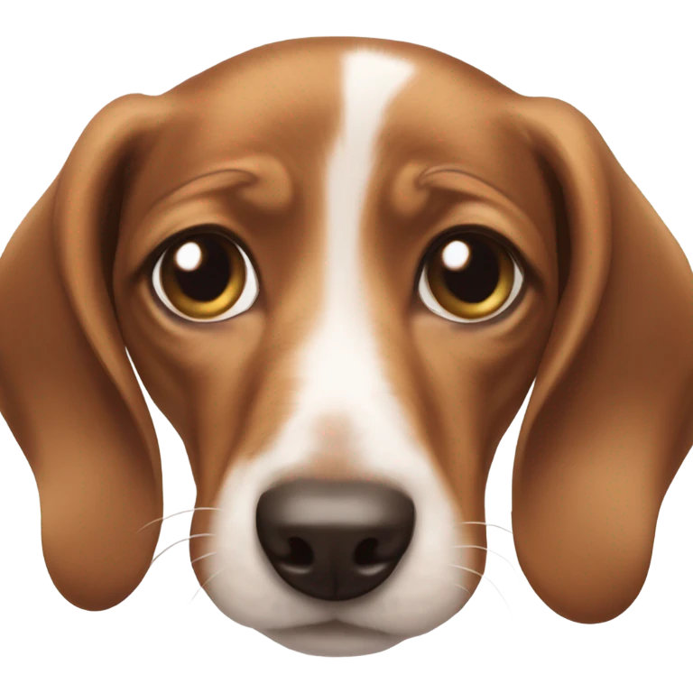 Thinking bubble with dachshund puppy emoji