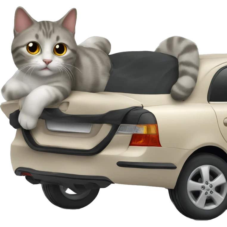 cat on a car emoji