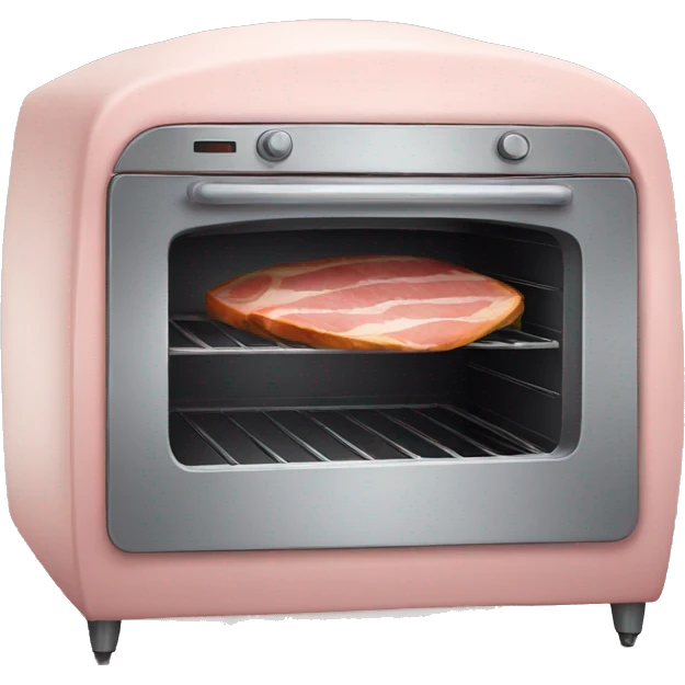 Oven with ham inside emoji