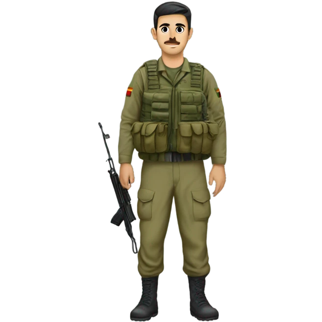 Kurdistan peshmerga in mountain   emoji