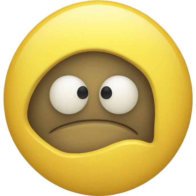 yellow smiley with cucombers on eyes emoji