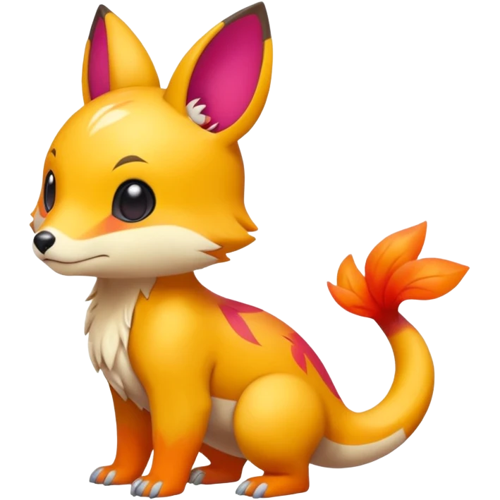Cute cool animal hybrid Fakemon full body emoji