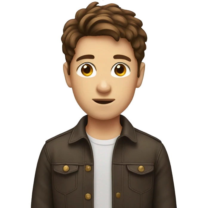 boy with brown hair emoji