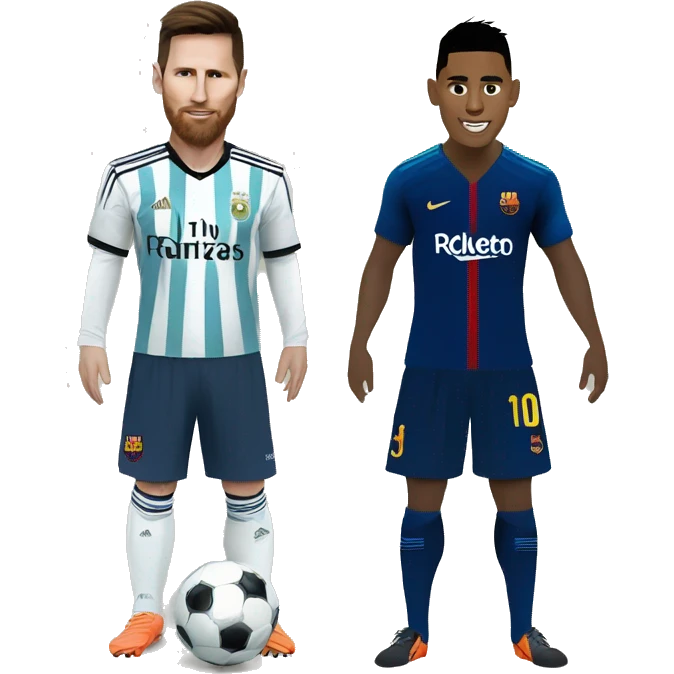 Messi and ronaldo emoji