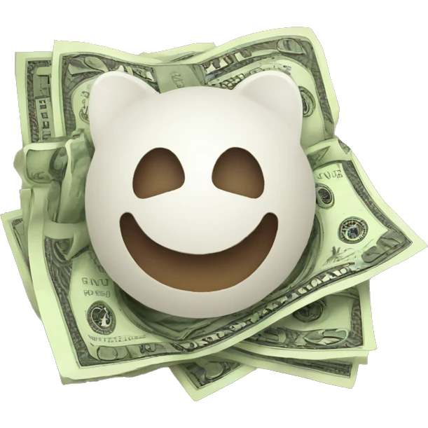 Instagram logo with money emoji