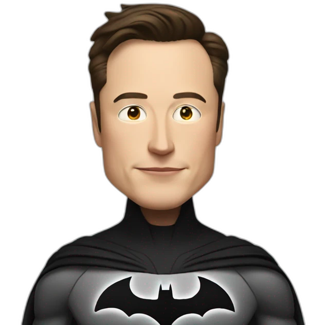 elon musk is batman emoji