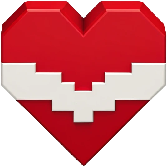 a heart from Minecraft emoji