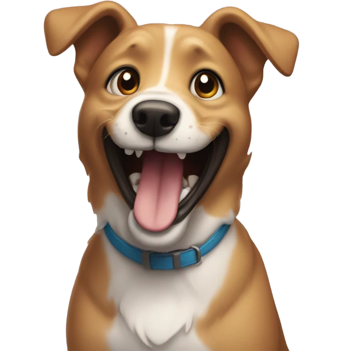 My dog smiling emoji