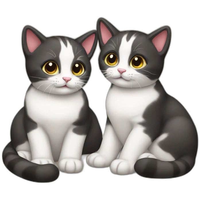 Twin cats emoji