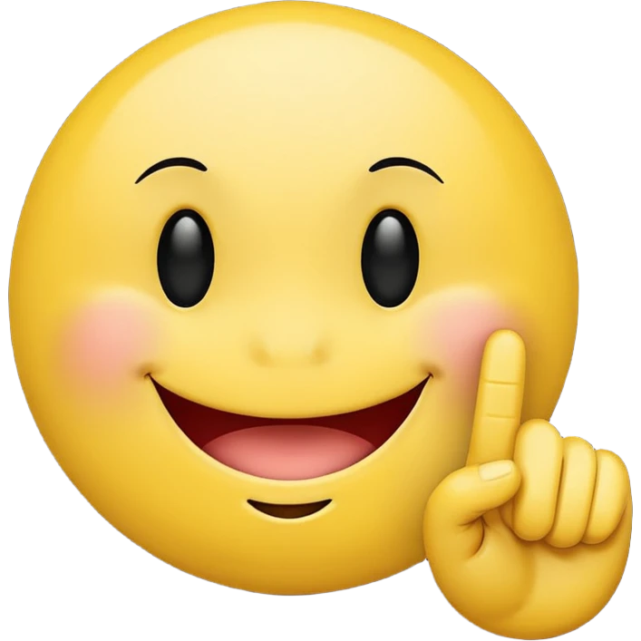 a smiley face with a middle fonger emoji