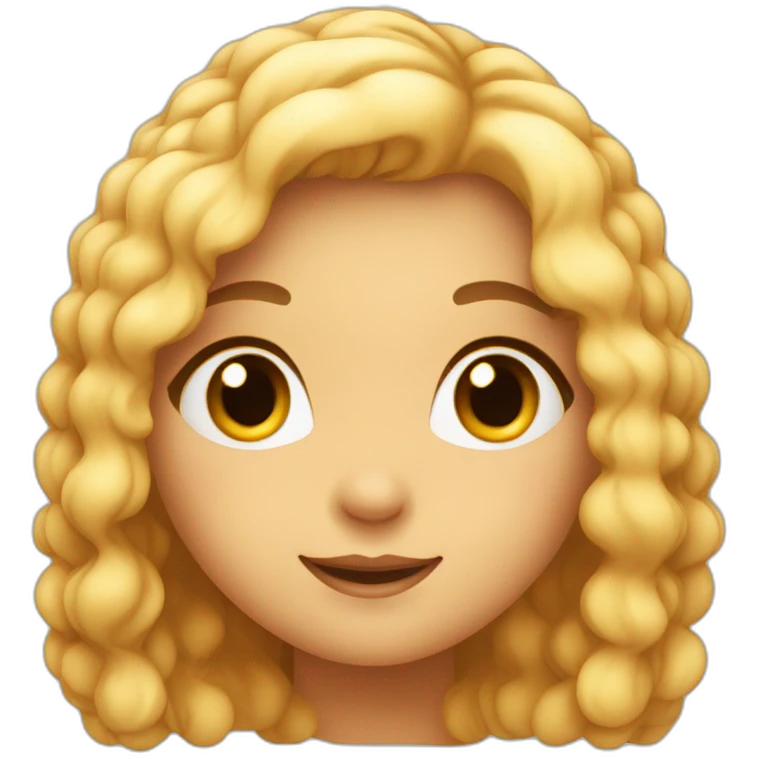Sweet girl emoji with inviting eyes and a warm smile, suggesting a kind, intimate voice emoji