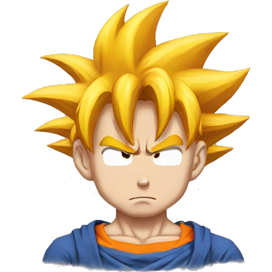 goku sad face emoji