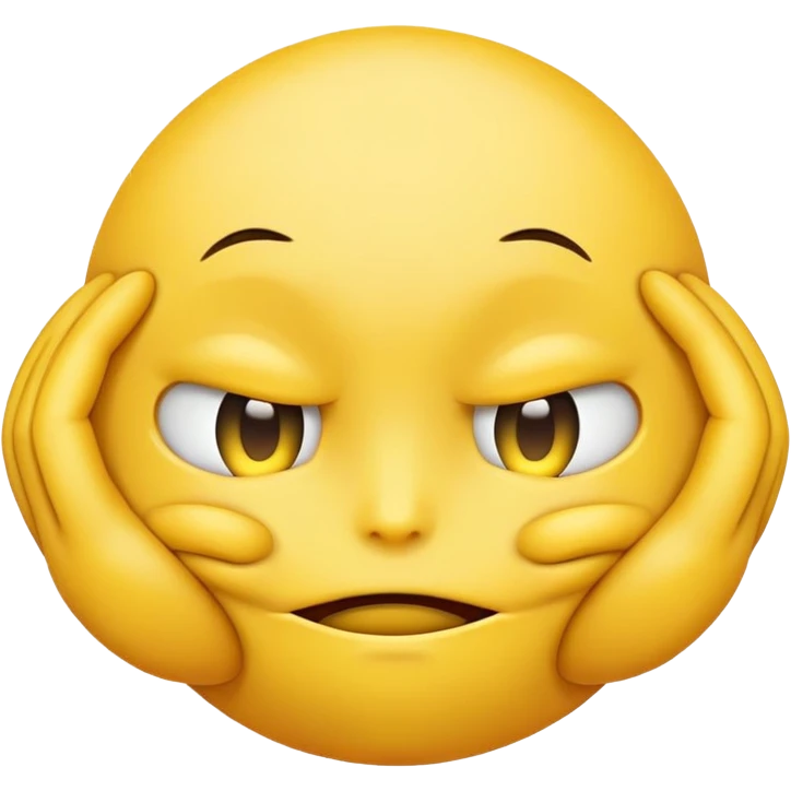 yellow emoji with cross eyes strangling itself emoji
