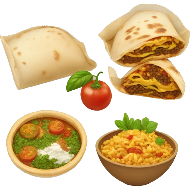 Middle east food emoji