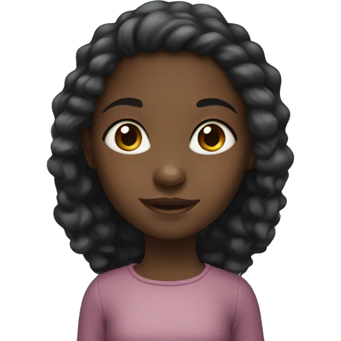 little black girl emoji